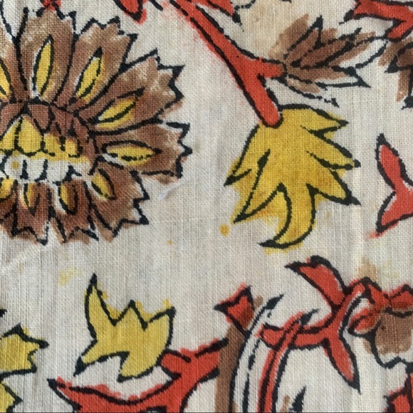 1970s Boho Ramona Rull Hand Block Print Maxi Dress - Picture 8 of 13